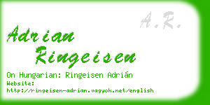 adrian ringeisen business card